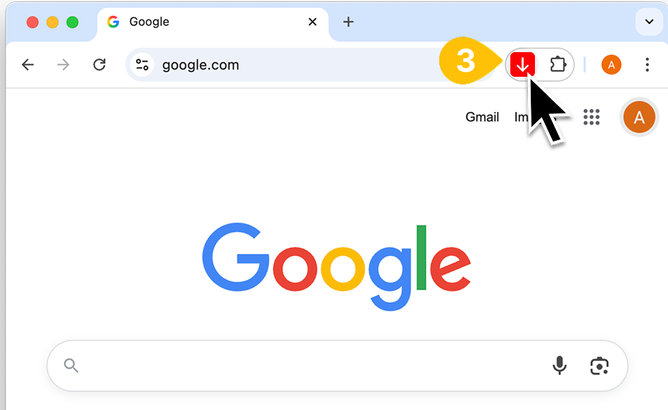 Step 2 — click the Bulk Image Downloader icon